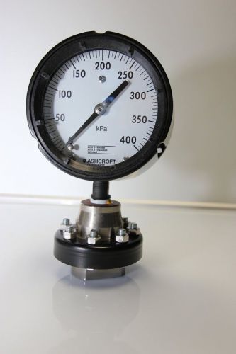 New ashcroft duragauge pressure gauge 400kpa 45-1279 w/c1215 pressure regulator for sale