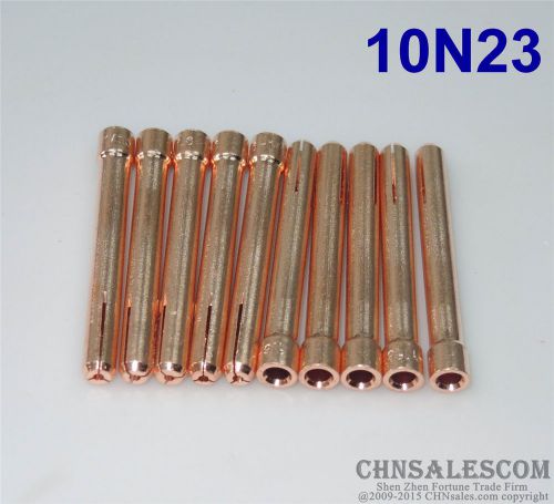 10 pcs 10N23 Collets for Tig Welding Torch WP-17 WP-18 WP-26 1.6mm 1/16&#034;