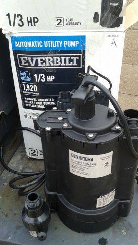 Everbilt 1/3 hp automatic utility pump sump 1000026578 for sale