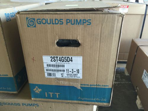 Goulds 2st4g5d4 npe series end suction 316l stainless centrifugal water pump for sale