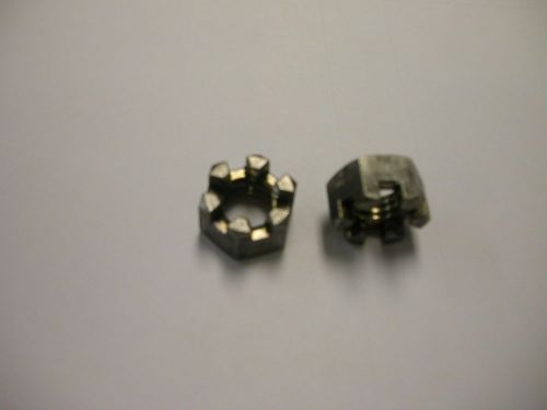 Slotted Hex Castle Nut 1/2-13 Coarse Thread Package of 2
