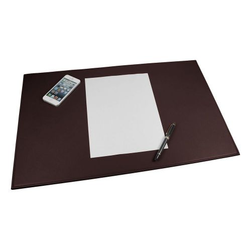 LUCRIN - Office Large Desk Pad 23x15 inches - Smooth Cow Leather - Burgundy