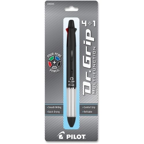Dr. Grip Multi 4Plus1 Retractable Pen/Pencil - Assorted Ink - 1 Pk - PIL36220