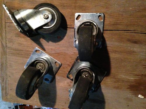 4 Pack Large Steel Swivel Caster Wheel Heavy Duty  Wheel LARGE AND IN CHARGE!