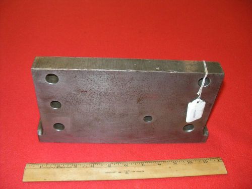 Large Heavy Machinist Angle Plate Setup Block 11 x 4 1/4 x 1 Inch Face Used