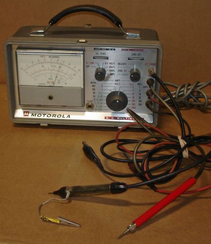 Vintage MOTOROLA TRANSISTORIZED DC MULTIMETER S1063A