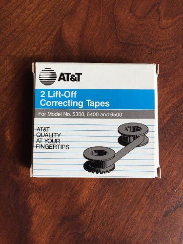At&amp;T 2 Lift-Off Correcting Tapes For Model 5300, 6400, 6500 Unused