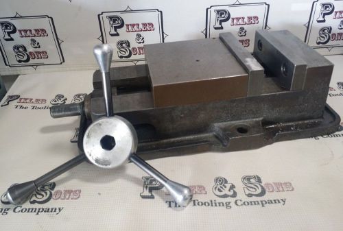 Kurt d60 6&#034; mill vmc milling machine vise w/ 7-1/2&#034; capacity &amp; speed handle for sale