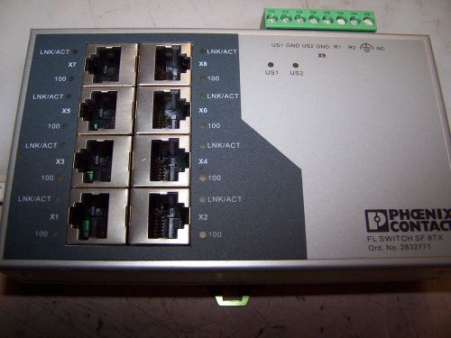 PHOENIX CONTACT 2832771 SF 8TX INDUSTRIAL ETHERNET FL 24V-DC SWITCH