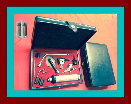 Otoscope ophthalmoscope set ent surgical instruments  &#034;2 bulb&#034; come free for sale
