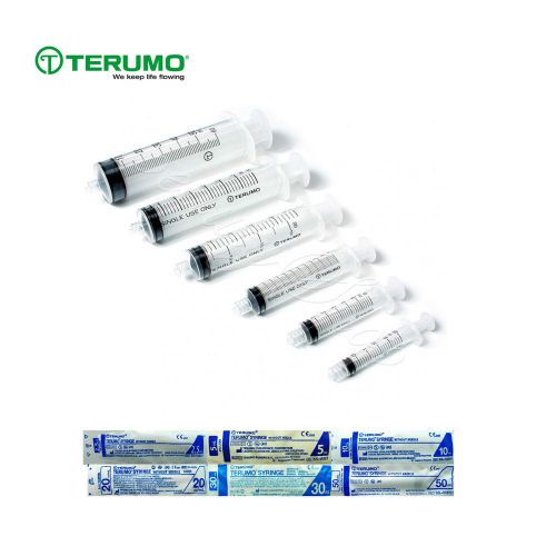 20ml 30ml 50ml Terumo 3-part Medical Sterile Syringes Packs of 10 Multiple Uses