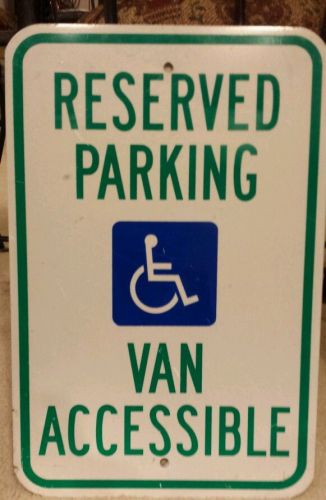 12x18 reserved parking sign , reflective for sale