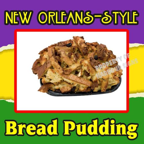 New Orleans Style Bread Pudding Decal 14&#034; Food Truck Concession Restaurant