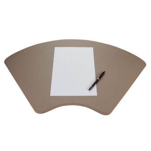LUCRIN - Round Desk pad 29.5x15.7 inches - Smooth Cow Leather - Orange