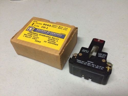 SQUARE D Thermal Overload Relay 9065 C0-1 New in Box 9065C01 25 Amp 77233