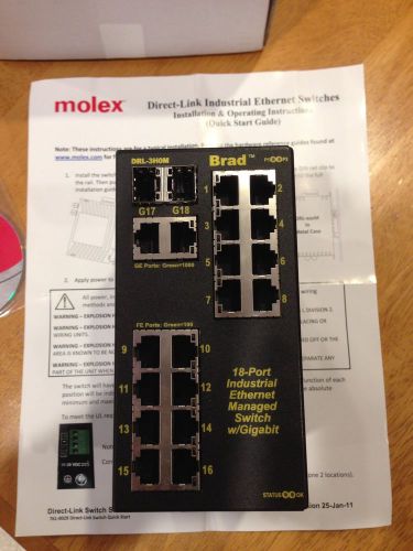 Brad DRL-3H0M Managed Ethernet Switch 1120360042 from Molex