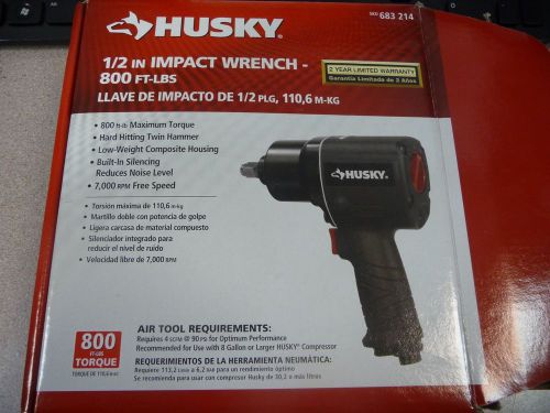 Husky 1/2 in. 800 ft. -lbs. Impact Wrench. SKU # 683214 Model # H4480 New