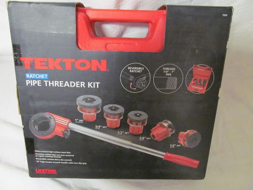 Tekton ratchet pipe threader kit 7574!!! free shipping!!! for sale
