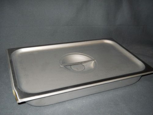 Polar Ware SS 16.5&#034; x 10&#034; x 2.5&#034; Instrument Tray &amp; Solid Cover, E1650