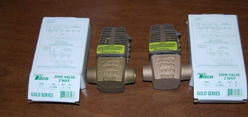 Taco 571-2 Zone Valve 2 way 3/4 inch Gold Series Lot of 2 NEW in Box