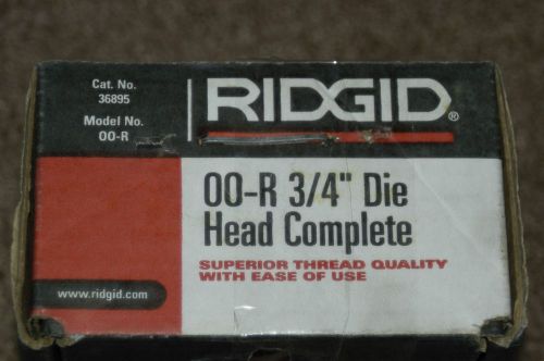 Ridgid 36895 00-R 3/4&#034; Die Head Complete NEW