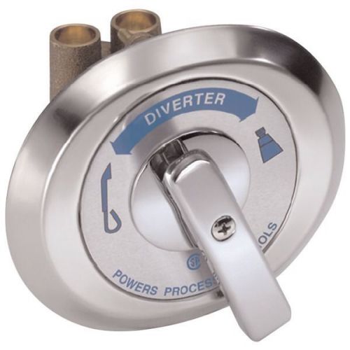 Powers 141-600b in-line diverter valve w/deluxe metal handle 141600b 141-600 for sale