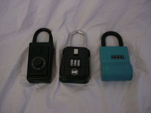 One Alpha ShurLok, One MFS supply &amp; One Supra Metal Key Storage Box Safe Vault,