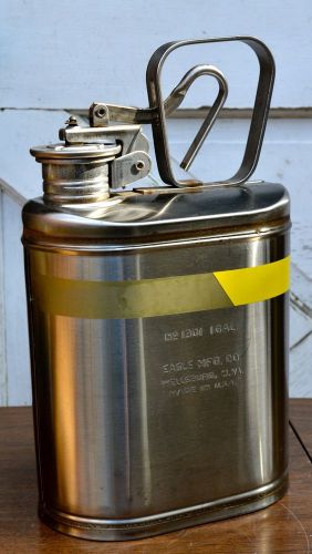Eagle MFG co. Stainless Steel Safety Can No 1301 I Gallon #2