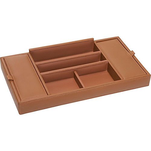 Royce Leather Men&#039;s Leather Valet Tray - Tan Business Accessorie NEW