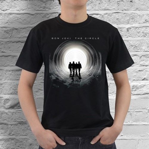 New Bon Jovi The Circle Mens Black T-Shirt Size S, M, L, XL, XXL, XXXL