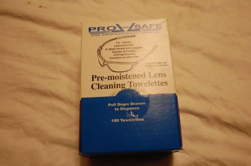 Pro-Safe  Lens Cleaning Towelettes Anti-fog &amp; Anti-Static Formula 100 count