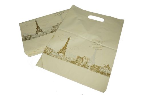 Eiffel Tower Merchandise Shopping Bags Retail Shop Flea Market 9x13in Pack of 40
