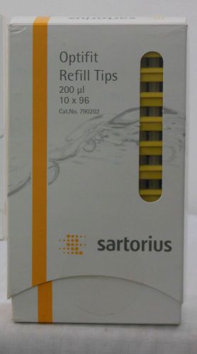 Sartorius 790202 0.5-200ul optifit tip non-filtered refill tower 960 tips for sale