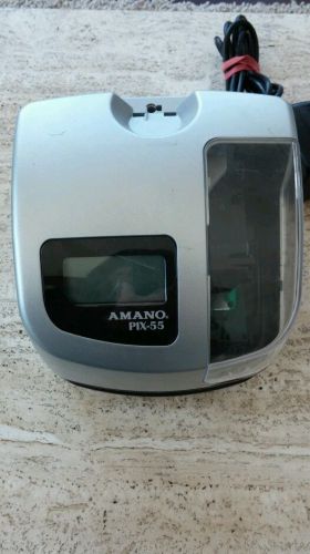 Amano Pix-55 Time Clock  Punch Card Machine missing key