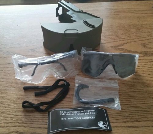 Ballistic Shooting Glasses Protective Eyewear Cylindrical System--New in Box!!!