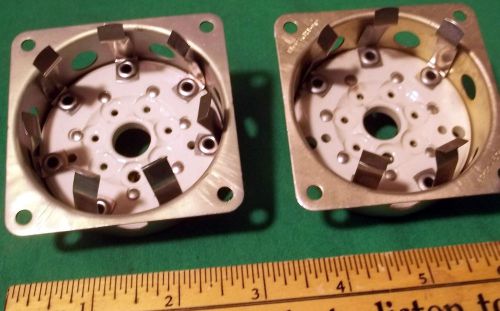 (2) nos ef johnson type 122-101 septar sockets (for rtma e7-2 tubes) clean! 1950 for sale