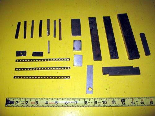 Lot of small parts from machinists tool chest incl Starrett adjustable parallel