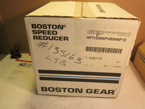 Boston Gear HF1550KPVB5H6P12  Speed Reducer New in Box