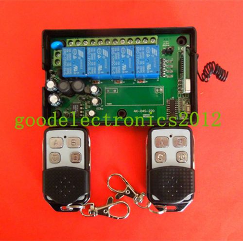 Ac110v 220v 4ch rf wireless remote control system  remote switch 433mhz for sale