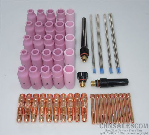 60 pcs tig welding torch kit  wp-17 wp-18 wp-26 wl20 lanthanated electrode for sale