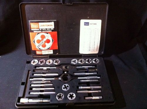 Sears Craftsman Kromedge 5200 Tap and Hexagon Die 29 pc Set - Good Condition
