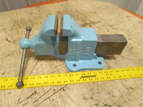 Yost mfg. 104 4&#034; brass jaw machinist vise stationary base opens to 7&#034; for sale