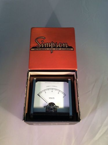BRAND NEW OLD STOCK Simpson Electric Direct Current Volts Meter 525-447-3