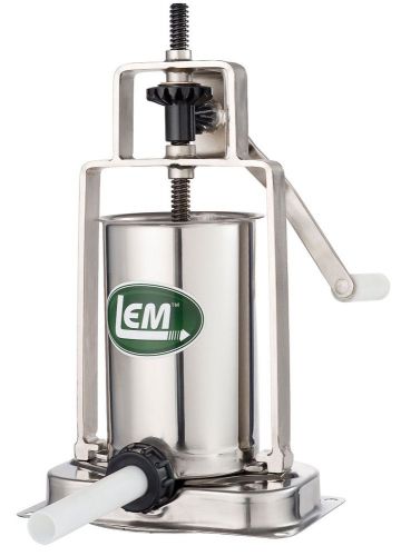 LEM 5 Pound Stainless Steel Vertical Sausage Meat Stuffer Press Commercial Food