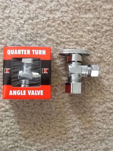 11 new keeney mfg 2622pc quarter turn angle valve 5/8 od x 3/8 od for sale