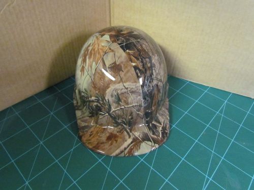 Custom hydro dipped hard hats, looks killer deep woods camo skulls osha approved for sale