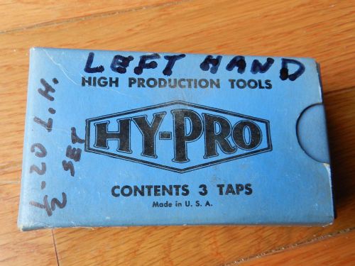 HY-PRO - 1/2&#034;-20 NF - TAP SET - LEFT HAND - HSS - GH3 (SET OF 3 TAPS)