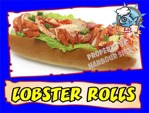 Lobster Rolls Decal 14&#034; Seafood Food Truck Concession Restaurant Vinyl
