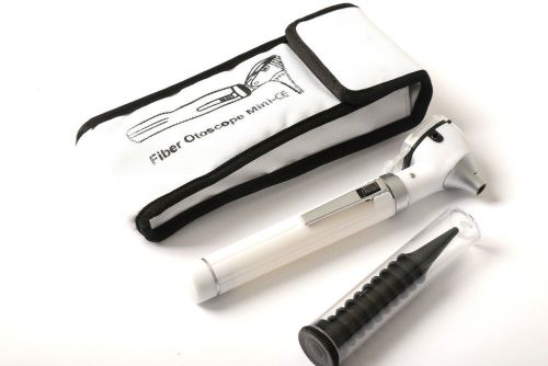 White Mini Otoscope Pocket Fiber Optic Medical Diagnostic