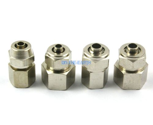 10 Piece 8mm-1/4&#034; BSP Female Brass Pneumatic Pipe Hose Coupler Connector Fitting